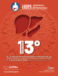 Portada del 13º Congreso de la Asociación Mexicana Hepato Pancreato Biliar