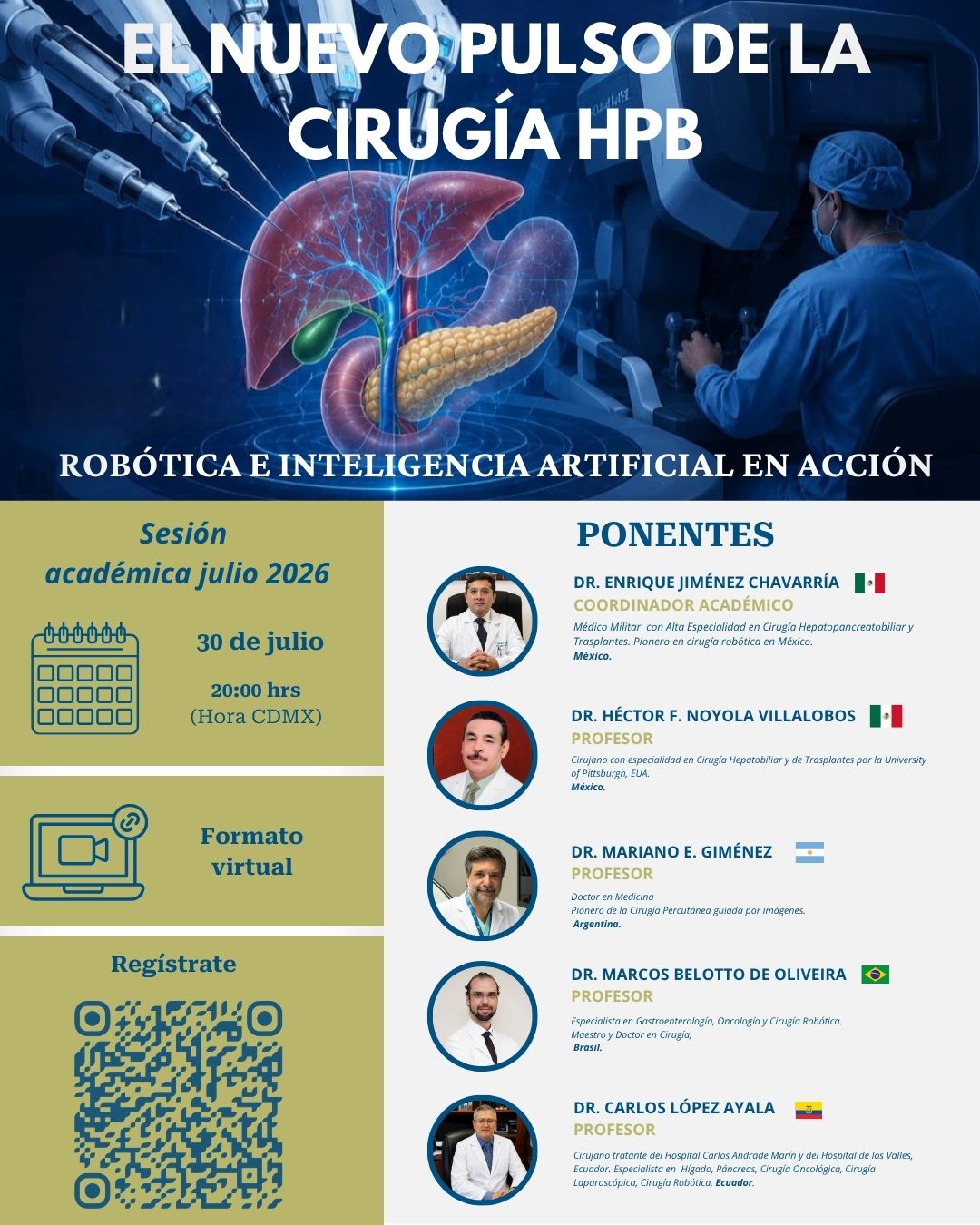 Cartel: El Nuevo Pulso de la Cirugía HPB: Robótica e Inteligencia Artificial en Acción